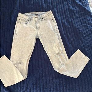 American Eagle Outfitters Acid Wash Skinny Jeans - Light Blue 32x32